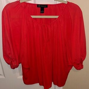 INC International Concepts Vibrant Coral Women's Blouse
